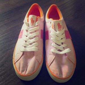 Pink & Orange Polo Ralph Lauren Sneakers